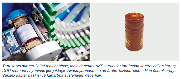 Kollmorgen Todema Tam servo sürücü Coltal makinesinde